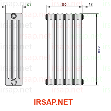 Радиатор IRSAP Tesi 52000/8 T22 CL 01